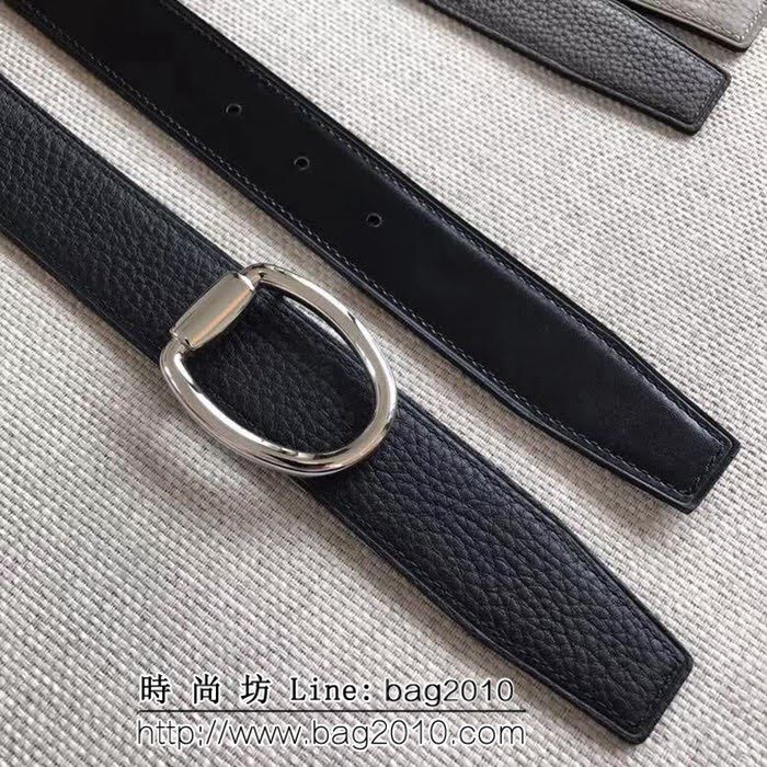 愛馬仕HERMES REVERSIBLE LEATHER STRA 官網同步 原版皮高端男士皮帶 HHG1558